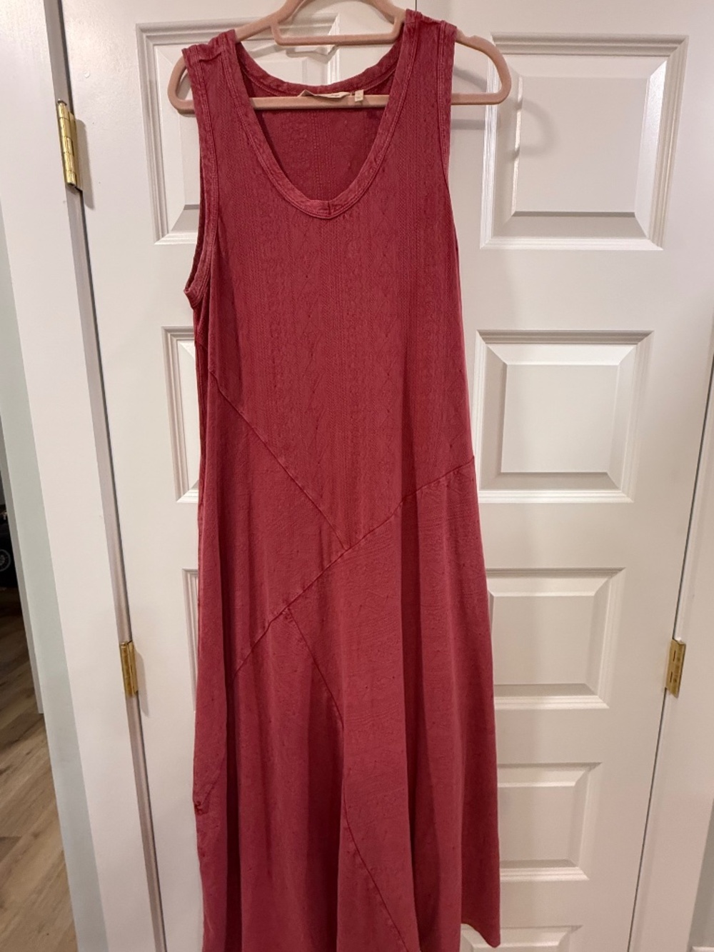 Soft Surroundings Bailey Cotton Maxi Dress Size Large in Pink - Picture 3 of 10